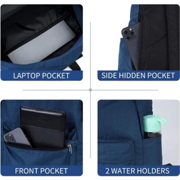 Backpack for Men and Women - Blue